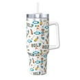 thumbnail image 1 of Vsdgher Golfing Clubhouse Pattern 40 oz Tumbler with Handle and Straw Lid | Insulated Cup Reusable Stainless Steel Water Bottle Travel Mug | Gifts for Women Men Him Her, 1 of 8