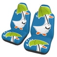thumbnail image 1 of Vsdgher Goose Holding an Umbrella Automotive Seat Covers for Cars Trucks and SUVs – Car Seat Covers for Truck Seat Protectors Set of 2, 1 of 7