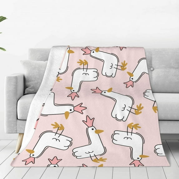 Vsdgher Goose Queen Ultra-Soft Micro flannel Blanket Throw Blankets for Couch Sofa, Bed (4 sizes)-60"x50"