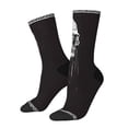 thumbnail image 1 of Vsdgher Gothic Skull Drape Crew Socks for Men & Women, Breathable Casual Athletic Ankle Socks, 1 of 6