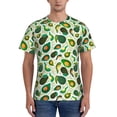 thumbnail image 1 of Vsdgher Green Avocado (2) Print Men's Dry Fit Mesh Athletic Shirts Moisture Wicking Tennis T-Shirt Tops, 1 of 9
