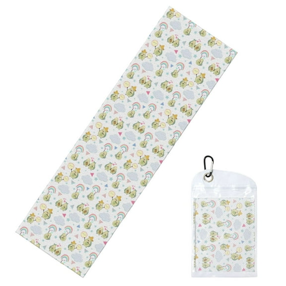 Vsdgher Green Blue Avocado Cooling Towel (40"x12"), Soft Breathable Chilly Towel, Ice Towel, Microfiber Towel for Sport, Workout & More Activities