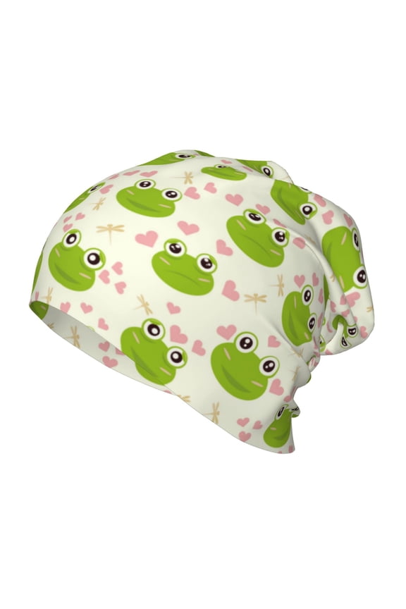 Green Frog Toddler Beanie Baby Boys Girls Beanies Kids Winter Hats Children Knit Warm Caps