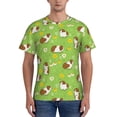 thumbnail image 1 of Vsdgher Guinea Pigs Print Men's Dry Fit Mesh Athletic Shirts Moisture Wicking Tennis T-Shirt Tops, 1 of 9