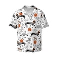 thumbnail image 1 of Vsdgher Halloween Dachshund Print Men's Wrinkle Free Untucked Cuban Shirt Business Casual Button Down Shirts Short Sleeve Shirt, 1 of 7