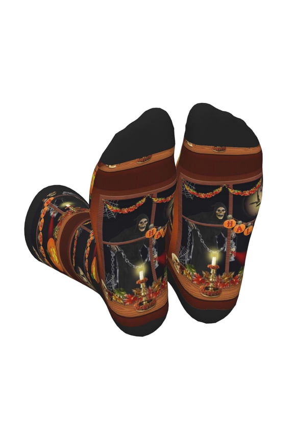 Halloween Decoration Unisex Crew Socks Lightweight Breathable Ventilation Ankle Socks, Mid-calf socks for Daily