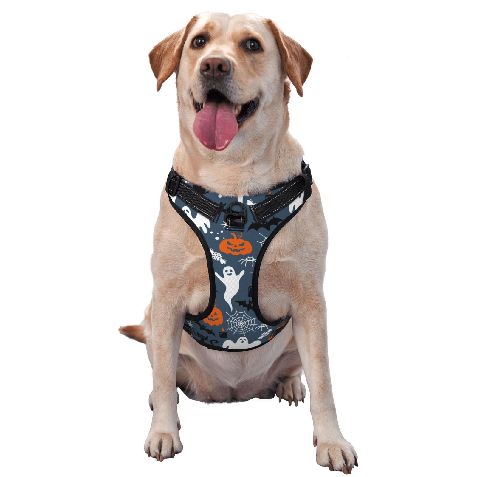 Vsdgher Halloween Dog Harness, No-Pull Pet Harness, Dog Vest, Pet Vest for Small to Large Dogs-Small