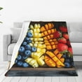 thumbnail image 1 of Vsdgher Halloween Fruit Platter Ultra-Soft Micro flannel Blanket Throw Blankets for Couch Sofa, Bed (4 sizes)-40"x30", 1 of 7