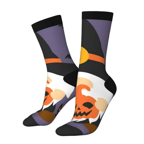 Vsdgher Halloween Gnomes Crew Socks for Men & Women, Breathable Casual Athletic Ankle Socks