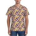 thumbnail image 1 of Vsdgher Halloween Pumpkin Print Men's Dry Fit Mesh Athletic Shirts Moisture Wicking Tennis T-Shirt Tops, 1 of 1