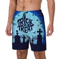 thumbnail image 1 of Vsdgher Halloween Trick Or Treat for Mens Swim Trunks with Compression Liner Swim Shorts Swim Suits Board Shorts-3X-Large, 1 of 6