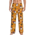 thumbnail image 1 of Vsdgher Halloween Witches Gnome Print Mens Pajama Pants Sleep & Lounge Pants, PJ Bottoms With elastic waistb and Pockets, 1 of 5