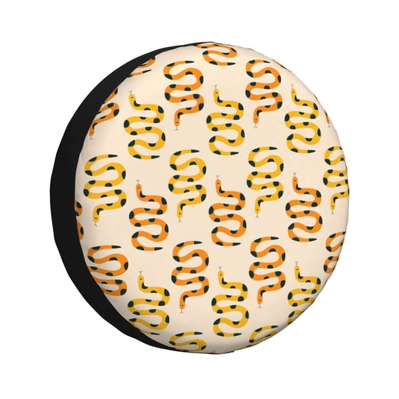 Vsdgher Hand Drawn Snake for Spare Tire Cover, Tire Wheel Protector Wheel Cover Fit for Truck,Trailer,RV,SUV,Camper and Most Vehicle-14 inch