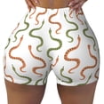 thumbnail image 1 of Vsdgher Hand Drawn Snake print Workout Shorts for Women Seamless Soft Smooth Gym Yoga Scrunch Active Exercise Fitness Shorts, 1 of 8