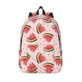 thumbnail image 1 of Vsdgher Hand Drawn Watermelon Print Canvas Backpack Travel Rucksack Unisex Knapsack 15.7/17.7Inch Laptop Backpack for Work,College -Small, 1 of 5