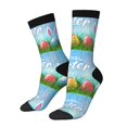 thumbnail image 1 of Vsdgher Happy Easter Crew Socks for Men & Women, Breathable Casual Athletic Ankle Socks, 1 of 6