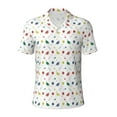 thumbnail image 1 of Vsdgher Happy Graduation Print Men's Short Sleeve Stretch Polo Shirt, Moisture-Wicking Performance Polo Shirt, 1 of 8