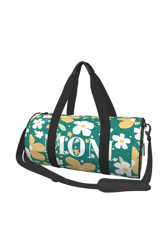 Happy Mother's Day1 45L Foldable Duffel Bag, Sports Gym Bag,Overnight Bag, Portable Weekender Bag for Airplanes
