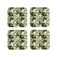 thumbnail image 1 of Vsdgher Hawaii Palms Leather Coasters for Drinks, Durable Drink Coasters 4 Set for Tabletop Protection, Luxurious Home Décor and Housewarming Gift ( {designName})Square, 1 of 6