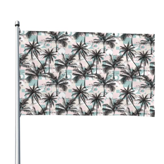 Vsdgher Hawaii Palms Print Outdoor Decorative Flag 4x6ft, Suitable for outdoor decoration, can be hung indoors, on outdoor lawns, balconies, parties