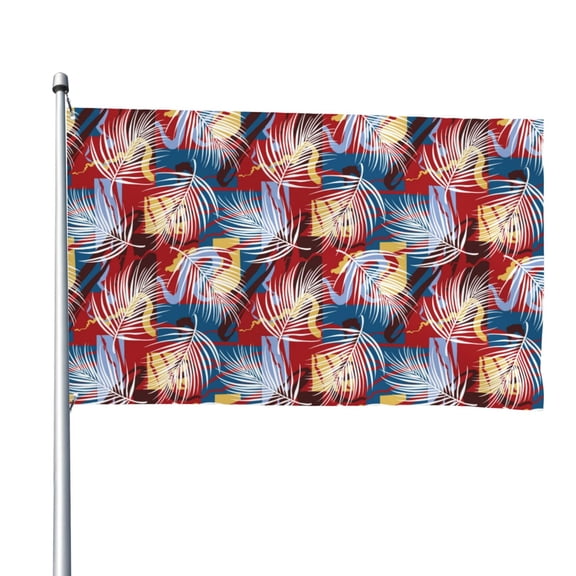 Vsdgher Hawaiian Style Print Outdoor Decorative Flag 4x6ft, Suitable for outdoor decoration, can be hung indoors, on outdoor lawns, balconies, parties