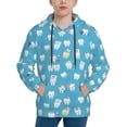 thumbnail image 1 of Vsdgher Healthy And Ill White Teeth Hoodie Youth Classic Hooded Pullover Sweatshirts Essentials Hoodie for Children (s-xl)-Small, 1 of 6