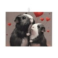 thumbnail image 1 of Vsdgher Heart Guinea Pig Couple Dish Drying Mat Super Absorbent Drying Mat Large Dish Drying Mats for Kitchen Counter Kitchen Drying Mat 24" x 18", 1 of 7