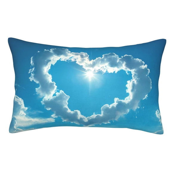 Vsdgher Heart Shaped Cloud Pillow Cases, Pillow Covers - suit sofa or office-14"x20"