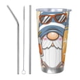 thumbnail image 1 of Vsdgher Hello Summer Cute Gnome 20 Oz Stainless Steel Vacuum Insulated, Travel Mug Coffee Cup for Home, Office, Outdoor Works Great for Ice Drinks and Hot Beverage -Straw Three-piece Set, 1 of 8