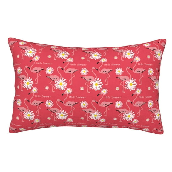 Vsdgher Hello Summer Flamingo Print Pillow Cases -Iconic Collection Pillowcases -Extra Soft, Not easy to deform,not pilling Export quality