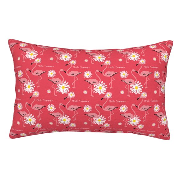 Vsdgher Hello Summer Flamingo Print Pillow Cases -Iconic Collection Pillowcases -Extra Soft, Not easy to deform,not pilling Export quality