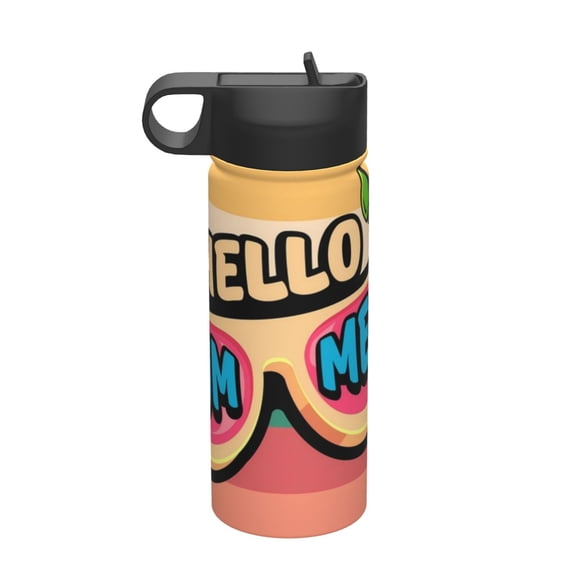 Vsdgher Hello Summer for Insulated Stainless Steel Water Bottle,18oz Sports Water Bottle Stainless Steel Reusable Tumbler for Sports, Travel, and School