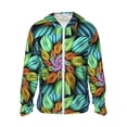 thumbnail image 1 of Vsdgher Hippie Style Print Adult Hoodie Shirts Rash Guard for Men Women,Long Sleeve Sun Protection Fishing Shirts for Athletic Running Swim-Medium, 1 of 7