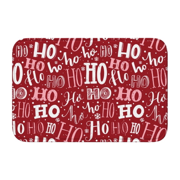 Vsdgher Ho Funny Christmas Hem Mat 40x60 - Multipurpose Doormat for Indoor & Outdoor Use - Welcome Your Guests with our Entrance Mat