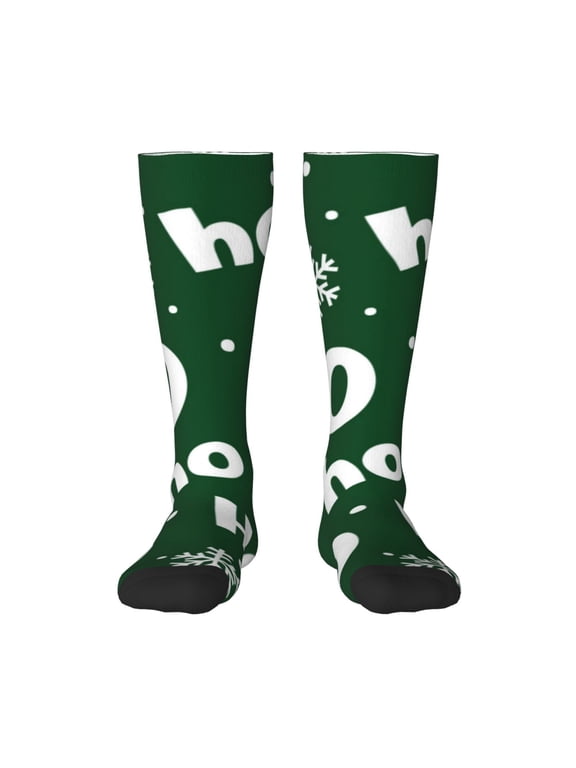 Ho Ho Ho A Knee Socks, High Socks Long Stretchy Sock Women Knee High Stocking, Long Socks for Women