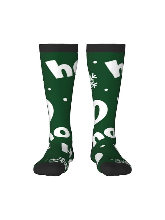 Ho Ho Ho A Knee Socks, High Socks Long Stretchy Sock Women Knee High Stocking, Long Socks for Women