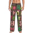 thumbnail image 1 of Vsdgher Ho Ho Ho Merry Christmas Mens Pajama Pants Sleep & Lounge Pants, PJ Pants-X-Large, 1 of 6