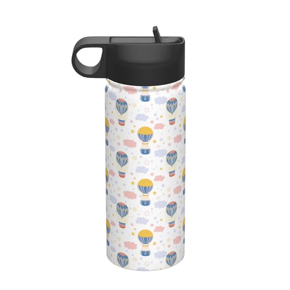 Vsdgher Hot Air Balloon for Insulated Stainless Steel Water Bottle,18oz Sports Water Bottle Stainless Steel Reusable Tumbler for Sports, Travel, and School