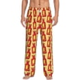 thumbnail image 1 of Vsdgher Hot Chili Print Mens Pajama Pants Sleep & Lounge Pants, PJ Bottoms With elastic waistb and Pockets, 1 of 5