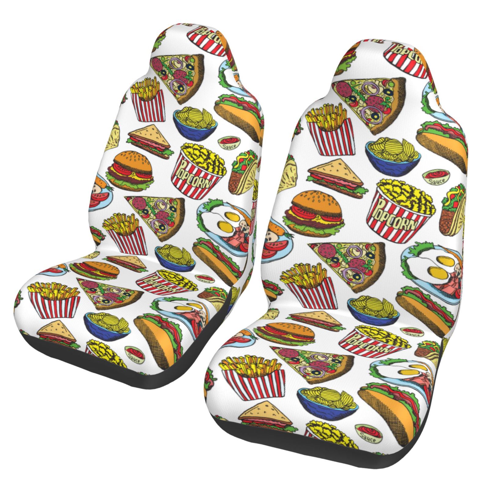 Vsdgher Hot Dog With One Sausage Automotive Seat Covers for Cars Trucks