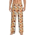 thumbnail image 1 of Vsdgher Hot Fresh Pizza Print Mens Pajama Pants Sleep & Lounge Pants, PJ Bottoms With elastic waistb and Pockets, 1 of 5