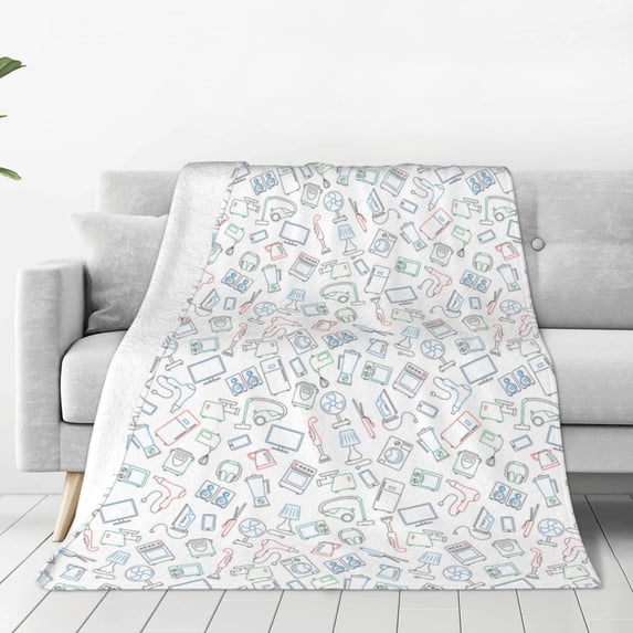 Vsdgher Household Appliances Ultra-Soft Micro flannel Blanket Throw Blankets for Couch Sofa, Bed (4 sizes)-40"x30"