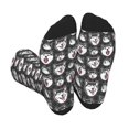 thumbnail image 1 of Vsdgher Husky Unisex Crew Socks Lightweight Breathable Ventilation Ankle Socks, Mid-calf socks for Daily, 1 of 7