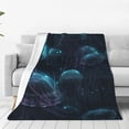 thumbnail image 1 of Vsdgher Ice blue light spot jellyfish Ultra-Soft Micro flannel Blanket Throw Blankets for Couch Sofa, Bed (4 sizes)-50"x40", 1 of 7