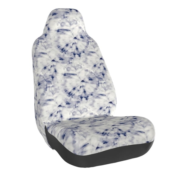 Vsdgher Indigo Tie Dye for Automotive Seat Covers for Cars Trucks and SUVs, Universal Fit Anti-Slip Bucket Seat Protector for Cars,Vehicle Seat Protector for Front Seats