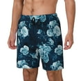 thumbnail image 1 of Vsdgher Ink Rose for Mens Swim Trunks with Compression Liner Swim Shorts Swim Suits Board Shorts-Medium, 1 of 6