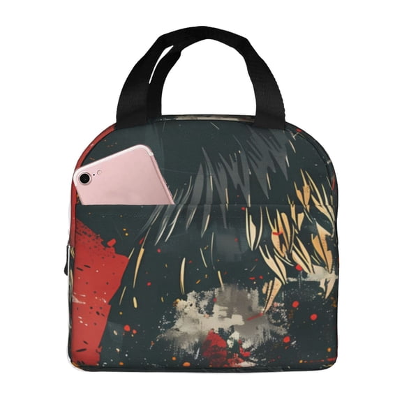 Vsdgher Ink Style Bald Eagle Lunch Bag, Lunch Box for Women Adult Men, Lunch Tote Insulated Cooler Lunch Container for Work/Office/Picnic/Travel