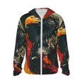 thumbnail image 1 of Vsdgher Ink Style Bald Eagle Print Adult Hoodie Shirts Rash Guard for Men Women,Long Sleeve Sun Protection Fishing Shirts for Athletic Running Swim-Large, 1 of 7