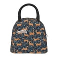 thumbnail image 1 of Vsdgher Insulated Lunch Bag Simple Bento Cooler Bag Lunch Tote Bag , Suitable for picnics, school, work (Reindeer Print ), 1 of 5