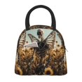 thumbnail image 1 of Vsdgher Insulated Lunch Bag Simple Bento Cooler Bag Lunch Tote Bag , Suitable for picnics, school, work (Skull Butterfly Sunflower Print ), 1 of 5